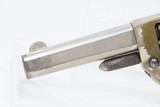 LONDON RETAILER Marked Antique COLT “NEW LINE” .22 RF ETCHED PANEL Revolver Nickel Plated SELF DEFENSE Hideout Revolver - 5 of 18
