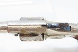 LONDON RETAILER Marked Antique COLT “NEW LINE” .22 RF ETCHED PANEL Revolver Nickel Plated SELF DEFENSE Hideout Revolver - 9 of 18