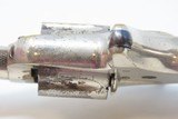 LONDON RETAILER Marked Antique COLT “NEW LINE” .22 RF ETCHED PANEL Revolver Nickel Plated SELF DEFENSE Hideout Revolver - 13 of 18