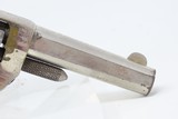 LONDON RETAILER Marked Antique COLT “NEW LINE” .22 RF ETCHED PANEL Revolver Nickel Plated SELF DEFENSE Hideout Revolver - 18 of 18