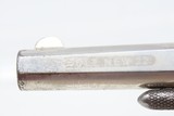 LONDON RETAILER Marked Antique COLT “NEW LINE” .22 RF ETCHED PANEL Revolver Nickel Plated SELF DEFENSE Hideout Revolver - 6 of 18