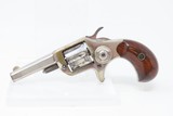 LONDON RETAILER Marked Antique COLT “NEW LINE” .22 RF ETCHED PANEL Revolver Nickel Plated SELF DEFENSE Hideout Revolver - 2 of 18