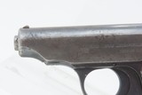 Post-WW I Deutsche Werke ORTGIES 6.35x16mm Hammerless SEMI-AUTO Pistol C&RType Pistol Given to EVA BRAUN by the Führer - 6 of 22