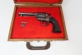 1901 COLT BISLEY 1st Gen SINGLE ACTION ARMY .45 C&R Revolver in Wooden Case With USMC “PISTOL EXPERT” Badge - 3 of 25