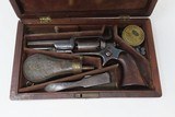 CASED Antique CIVIL WAR Era COLT Model 1855 ROOT Side-Hammer Perc. Revolver Side-hammer Revolver Made in 1856 with ACCESSORIES - 3 of 20