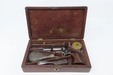 CASED Antique CIVIL WAR Era COLT Model 1855 ROOT Side-Hammer Perc. Revolver Side-hammer Revolver Made in 1856 with ACCESSORIES - 2 of 20