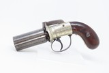 BRITISH PROOFED Antique .31 Cal. Bar Hammer Percussion PEPPERBOX Revolver
FLORAL SCROLL ENGRAVED Double Action Revolver - 2 of 16