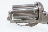 ENGRAVED Antique BELGIAN 7mm Pinfire LEFAUCHEUX Style PEPPERBOX Revolver
ENGRAVED Folding Trigger DUTCH 6-Shot Revolver - 4 of 15