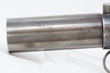 ALLEN & THURBER Antique WORCHESTER PERIOD .32 Bar Hammer PEPPERBOX Revolver ENGRAVED First DA Revolving Percussion Pistol - 5 of 19