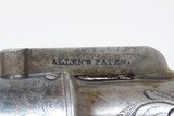ALLEN & THURBER Antique WORCHESTER PERIOD .32 Bar Hammer PEPPERBOX Revolver ENGRAVED First DA Revolving Percussion Pistol - 6 of 19