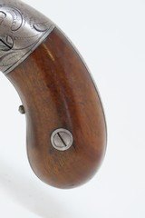 ALLEN & THURBER Antique WORCHESTER PERIOD .32 Bar Hammer PEPPERBOX Revolver ENGRAVED First DA Revolving Percussion Pistol - 3 of 19