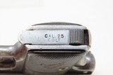 COLT Model 1908 .25 ACP Semi-Automatic VEST POCKET Self Defense Pistol C&R
ROARING 20s Colt’s Smallest Semi-Auto Made in 1925 - 10 of 15