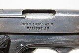 COLT Model 1908 .25 ACP Semi-Automatic VEST POCKET Self Defense Pistol C&R
ROARING 20s Colt’s Smallest Semi-Auto Made in 1925 - 12 of 15