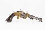 Antique CIVIL WAR Era E. A. PRESCOTT .32 Cal. Rimfire BELT Model RevolverENGRAVED Revolver Made During the American Civil War - 15 of 18