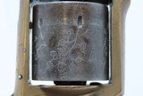 Antique CIVIL WAR Era E. A. PRESCOTT .32 Cal. Rimfire BELT Model RevolverENGRAVED Revolver Made During the American Civil War - 10 of 18