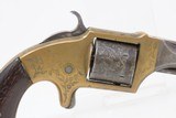 Antique CIVIL WAR Era E. A. PRESCOTT .32 Cal. Rimfire BELT Model RevolverENGRAVED Revolver Made During the American Civil War - 17 of 18