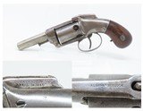 RARE Antique ALLEN & WHEELOCK Large Frame DOUBLE ACTION Percussion Revolver BAR HAMMER Pocket Revolver with CYLINDER SCENE