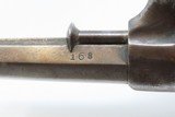 RARE Antique ALLEN & WHEELOCK Large Frame DOUBLE ACTION Percussion Revolver BAR HAMMER Pocket Revolver with CYLINDER SCENE - 16 of 20