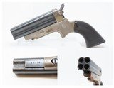 Antique CIVIL WAR Era C. SHARPS Model 2 .30 Cal. Rimfire PEPPERBOX Revolver 4 Shot WILD WEST Self Defense Pocket Gun - 1 of 19