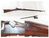 INDIAN WARS Antique US SPRINGFIELD Model 1879 Breech Loading TRAPDOOR Rifle With a SOCKET BAYONET, SCABBARD, & HANGER - 1 of 22