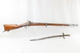 CIVIL WAR Antique FRENCH TULLE Model 1842 .69 Cal. Percussion RIFLE-MUSKET
Likely UNION ARMY Musket with SWORD BAYONET - 1 of 19