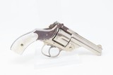 Antique HOPKINS & ALLEN Top Break FOLDING HAMMER .38 Double Action REVOLVER Late 19th Century Conceal and Carry w/PEARL GRIPS - 14 of 17