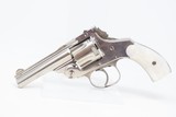 Antique HOPKINS & ALLEN Top Break FOLDING HAMMER .38 Double Action REVOLVER Late 19th Century Conceal and Carry w/PEARL GRIPS - 2 of 17