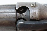 ALLEN & THURBER Antique WORCHESTER PERIOD .31 Bar Hammer PEPPERBOX Revolver ENGRAVED First DA Revolving Percussion Pistol - 8 of 17