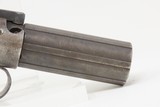 ALLEN & THURBER Antique WORCHESTER PERIOD .31 Bar Hammer PEPPERBOX Revolver ENGRAVED First DA Revolving Percussion Pistol - 17 of 17