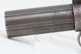 ALLEN & THURBER Antique WORCHESTER PERIOD .31 Bar Hammer PEPPERBOX Revolver ENGRAVED First DA Revolving Percussion Pistol - 4 of 17