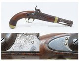 Antique I.N. JOHNSON U.S. Model 1842 DRAGOON .54 Caliber MARTIAL PistolDated 1853 Horse Pistol - 1 of 21
