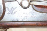 INDIAN WARS Antique U.S. SPRINGFIELD M1868 Breech Loading TRAPDOOR Rifle
1863 Dated Lock & 1870 Dated Breech w/LEATHER SLING - 6 of 22