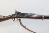 INDIAN WARS Antique SPRINGFIELD Model 1868 Breech Loading TRAPDOOR Rifle
With BAYONET, Scabbard, Leather Hanger, & SLING - 4 of 21