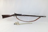 INDIAN WARS Antique SPRINGFIELD Model 1868 Breech Loading TRAPDOOR Rifle
With BAYONET, Scabbard, Leather Hanger, & SLING - 2 of 21