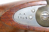 European CIVIL WAR Dated Antique “A.E.” Marked Saddle Ring CAVALRY Carbine1864 Dated PERCUSSION .58 Caliber Carbine - 7 of 20