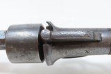 ENGRAVED Antique BAR HAMMER Transitional .40 Caliber PERCUSSION DA Revolver PEPPERBOX to REVOLVER Transitional DOUBLE ACTION - 7 of 16