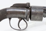 ENGRAVED Antique BAR HAMMER Transitional .40 Caliber PERCUSSION DA Revolver PEPPERBOX to REVOLVER Transitional DOUBLE ACTION - 15 of 16