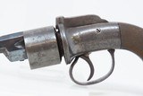 ENGRAVED Antique BAR HAMMER Transitional .40 Caliber PERCUSSION DA Revolver PEPPERBOX to REVOLVER Transitional DOUBLE ACTION - 4 of 16