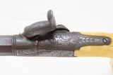 CASED & ENGRAVED Antique “EXTRA QTY” Marked British .32 Percussion Pistol
Mid-1800s SIDEHAMMER Manufactured in LONDON - 12 of 21