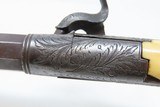 CASED & ENGRAVED Antique “EXTRA QTY” Marked British .32 Percussion Pistol
Mid-1800s SIDEHAMMER Manufactured in LONDON - 17 of 21