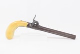 CASED & ENGRAVED Antique “EXTRA QTY” Marked British .32 Percussion Pistol
Mid-1800s SIDEHAMMER Manufactured in LONDON - 5 of 21