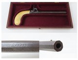 CASED & ENGRAVED Antique “EXTRA QTY” Marked British .32 Percussion Pistol
Mid-1800s SIDEHAMMER Manufactured in LONDON - 1 of 21