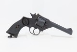 WORLD WAR II British WEBLEY Mark IV .38-200 DOUBLE ACTION Revolver C&R
MILITARY PROOFED WWII Revolver With “WAR FINISH” - 19 of 22