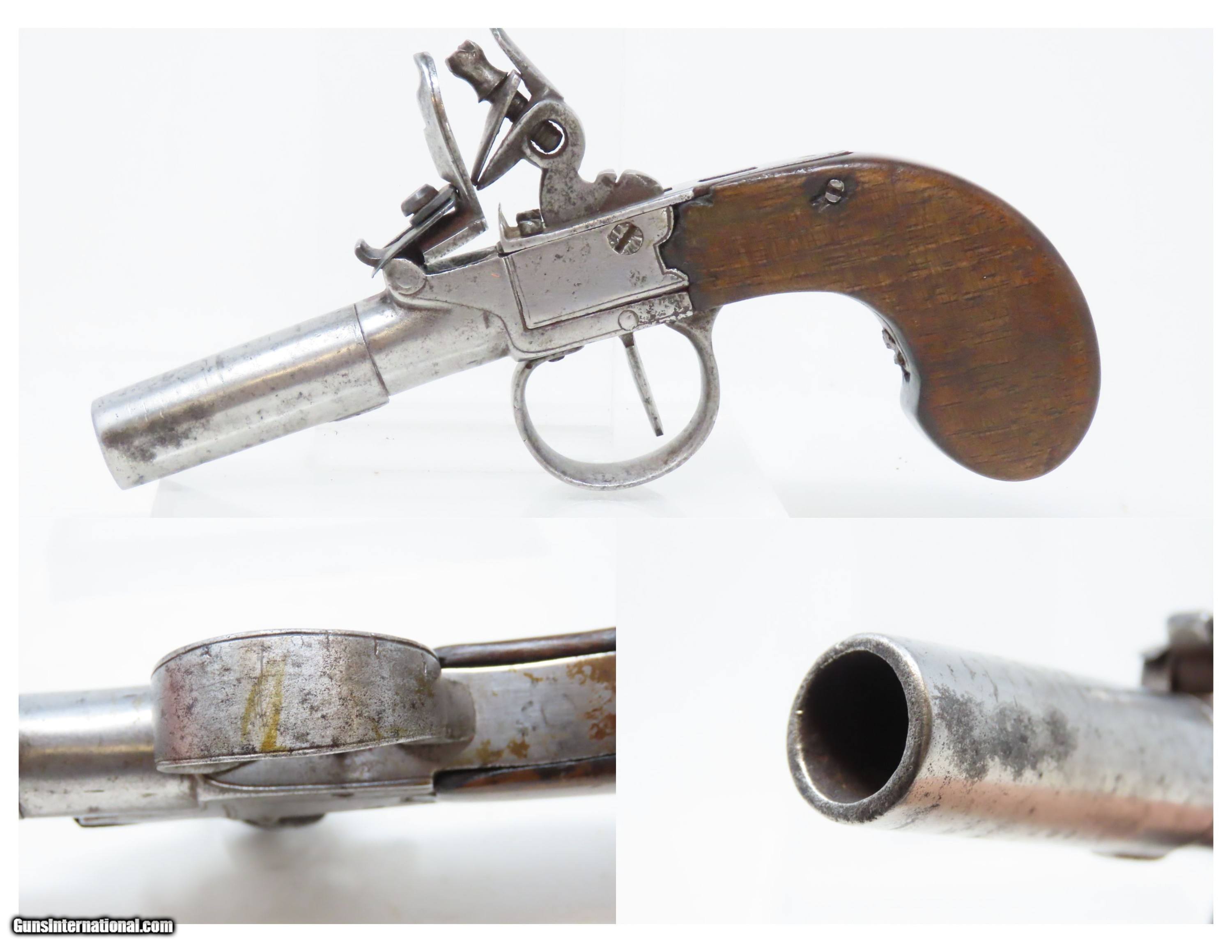 EUROPEAN Style Antique BOXLOCK British FLINTLOCK .48 Caliber 