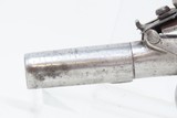 EUROPEAN Style Antique BOXLOCK British FLINTLOCK .48 Caliber POCKET PistolSMALL Early 1800s Self Defense Pistol - 5 of 16