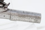 EUROPEAN Style Antique BOXLOCK British FLINTLOCK .48 Caliber POCKET PistolSMALL Early 1800s Self Defense Pistol - 16 of 16