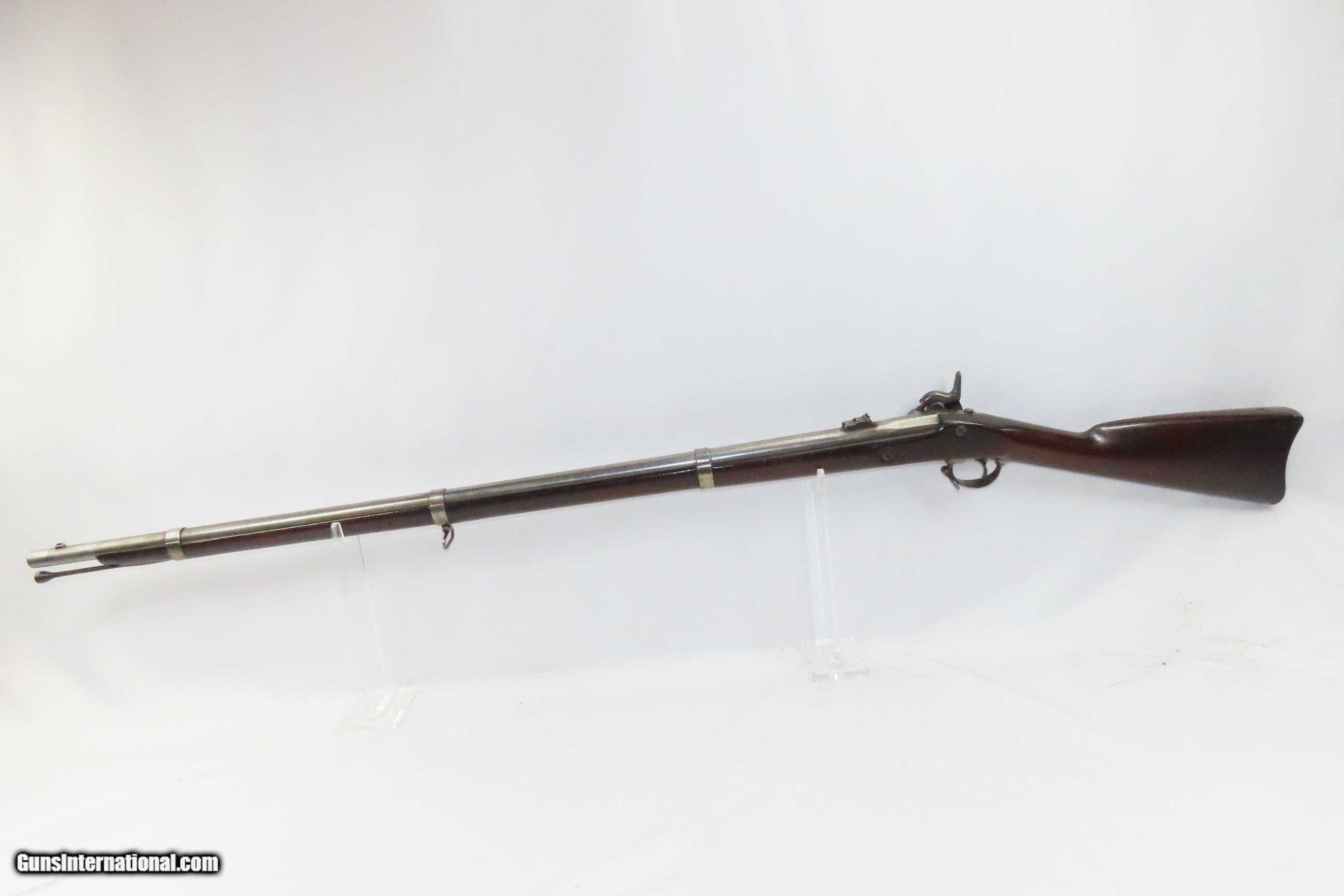 CIVIL WAR Antique US SPRINGFIELD ARMORY Model 1855 .58 Caliber Rifle ...