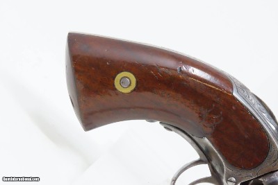 VERY RARE Engraved Antique JAMES WARNER .28 Cal. Percussion Pocket Revolver 1860s Pocket Pistol; 1 of less than 1,000 Made - Image 15 of 17
