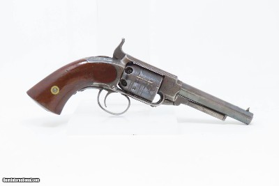 VERY RARE Engraved Antique JAMES WARNER .28 Cal. Percussion Pocket Revolver 1860s Pocket Pistol; 1 of less than 1,000 Made - Image 14 of 17