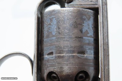 VERY RARE Engraved Antique JAMES WARNER .28 Cal. Percussion Pocket Revolver 1860s Pocket Pistol; 1 of less than 1,000 Made - Image 10 of 17